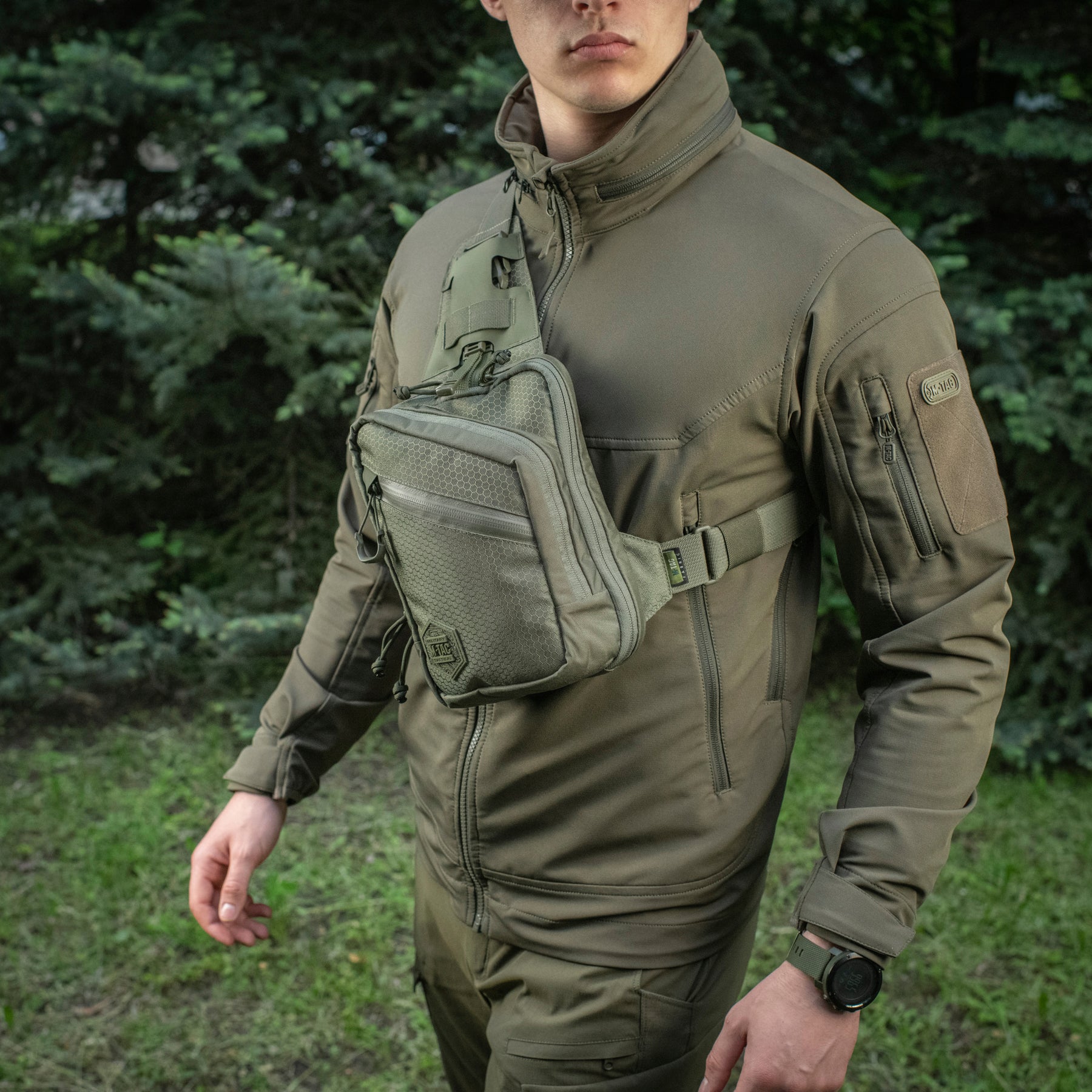 M-Tac сумка Sling Pistol Bag Elite Hex Ranger Green