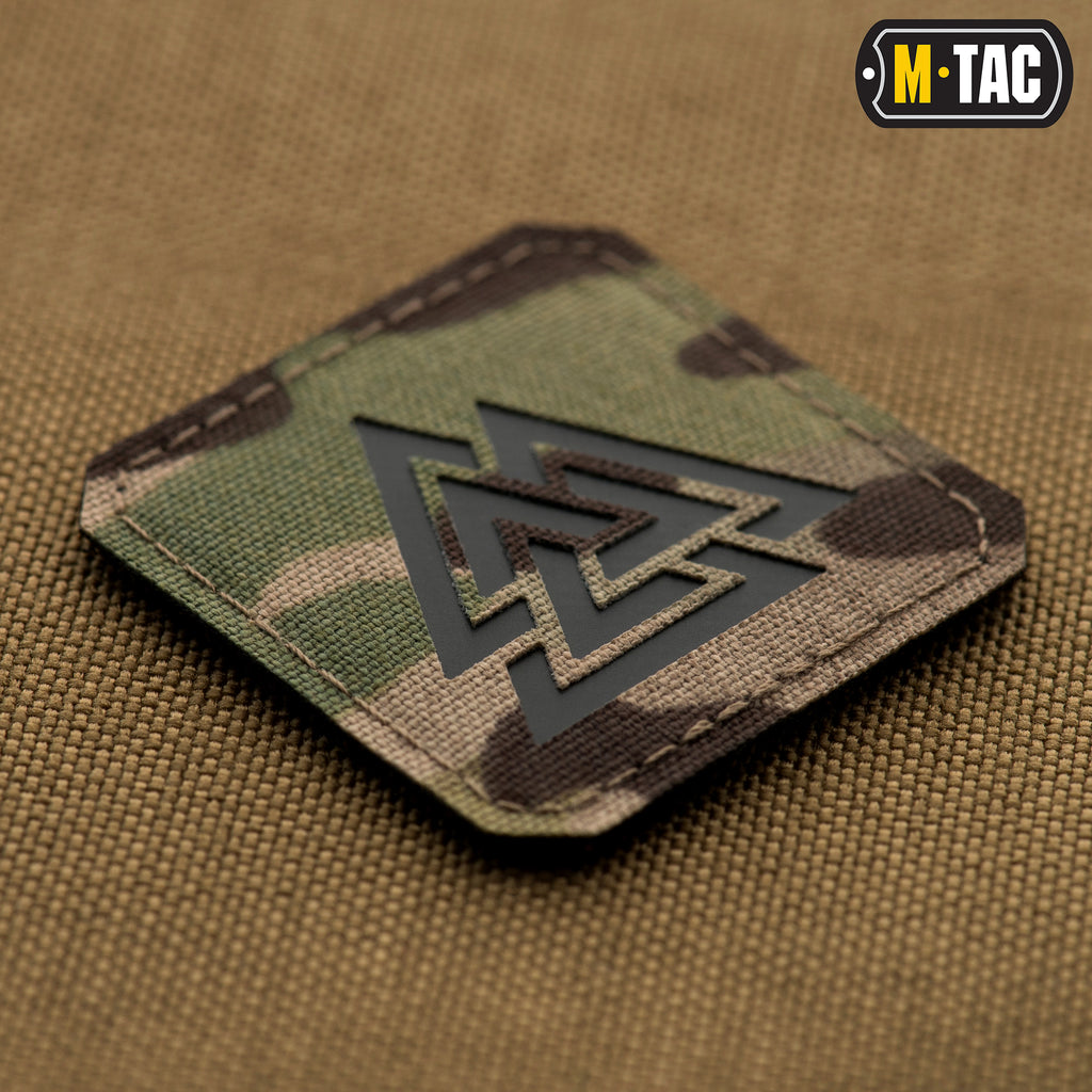 M-Tac нашивка Валькнут Laser Cut Multicam/Black