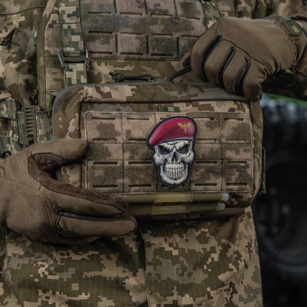 M-Tac нашивка Череп у береті (Десантно-Штурмові війська)