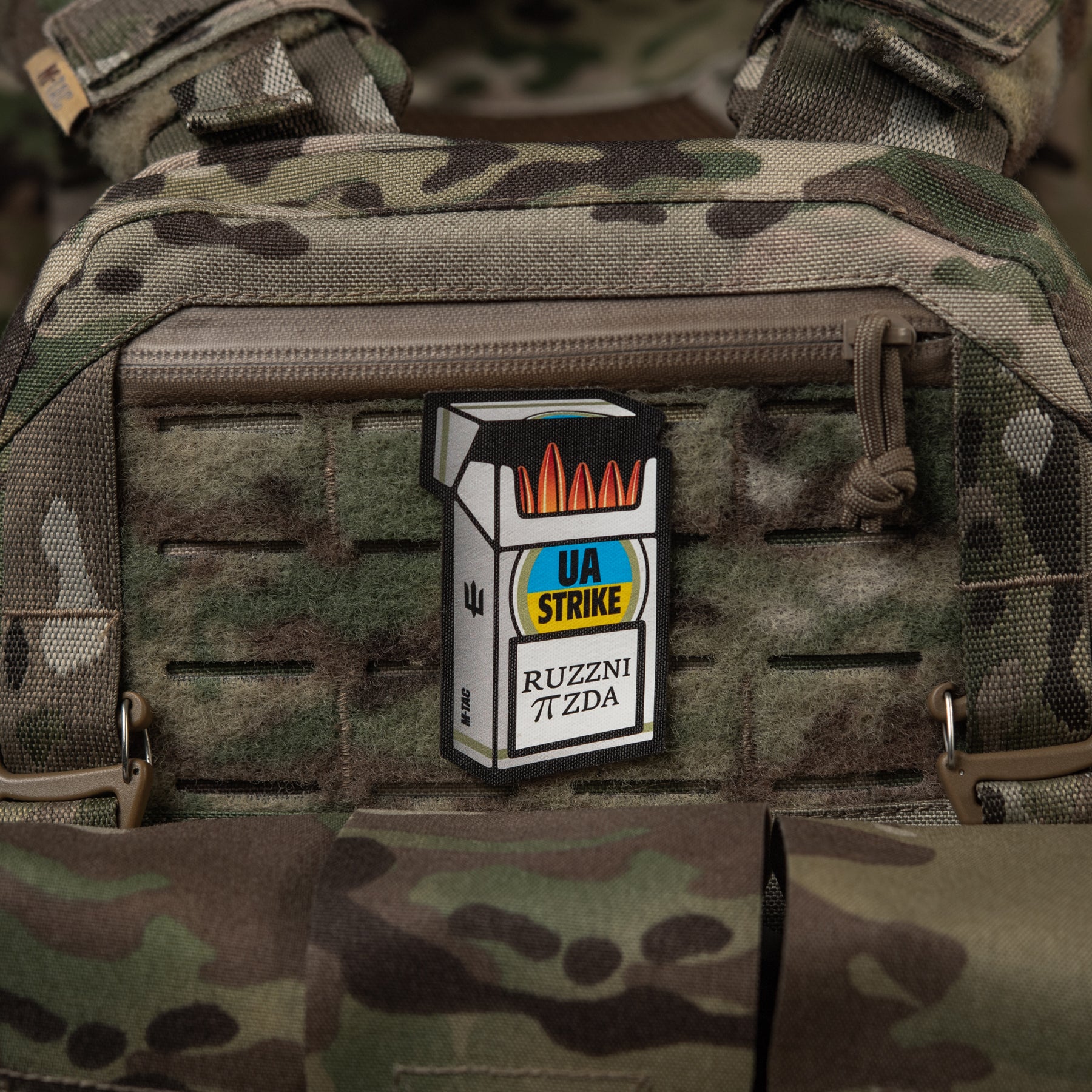 M-Tac нашивка UA STRIKE Black