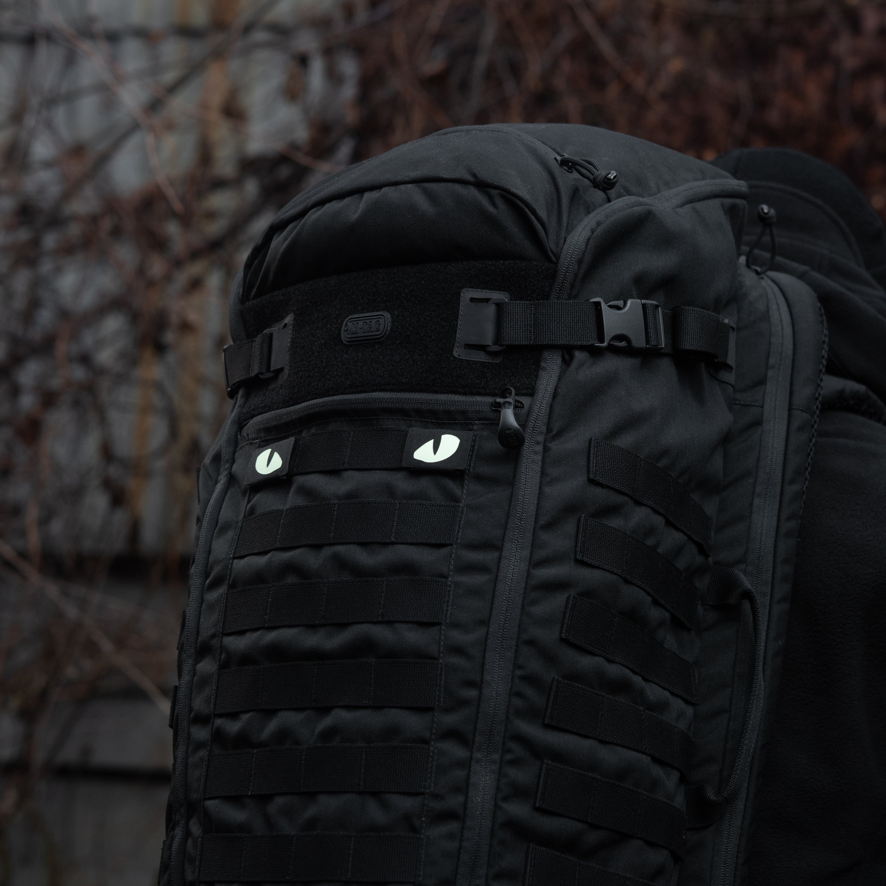 M-Tac нашивка Tiger Eyes Laser Cut (пара) Black