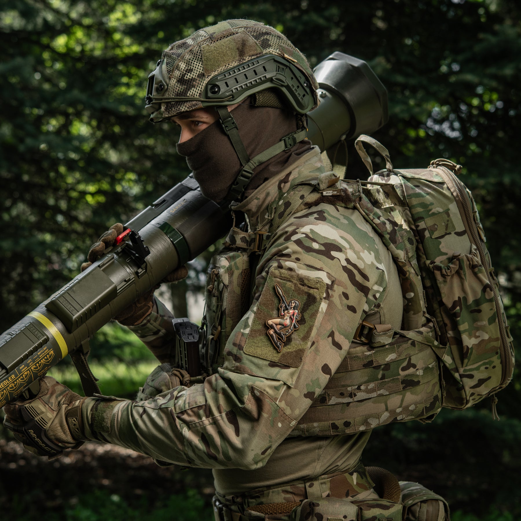 M-Tac нашивка Tactical girl №9 RPG PVC