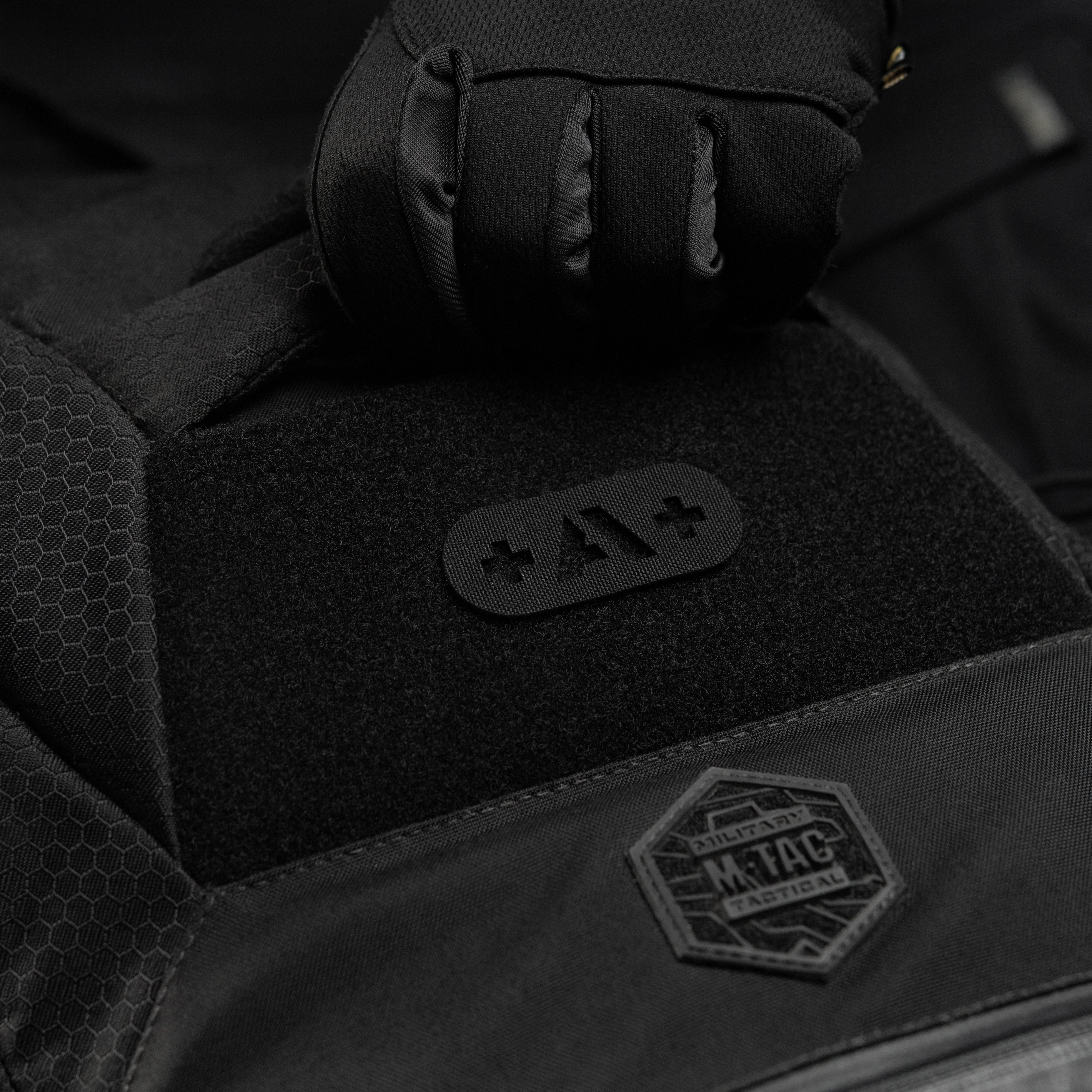 M-Tac нашивка група крові +A+ наскрізна Laser Cut Black