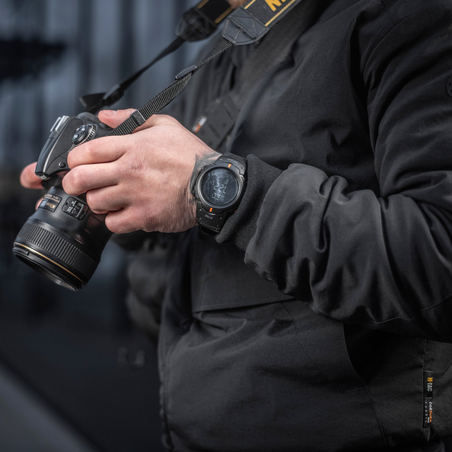 M-Tac годинник тактичний з компасом Black