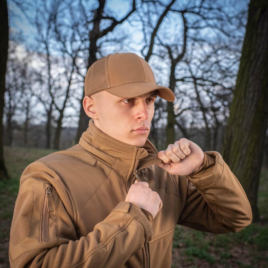 M-Tac бейсболка з сіткою Flex ріп-стоп Coyote Brown
