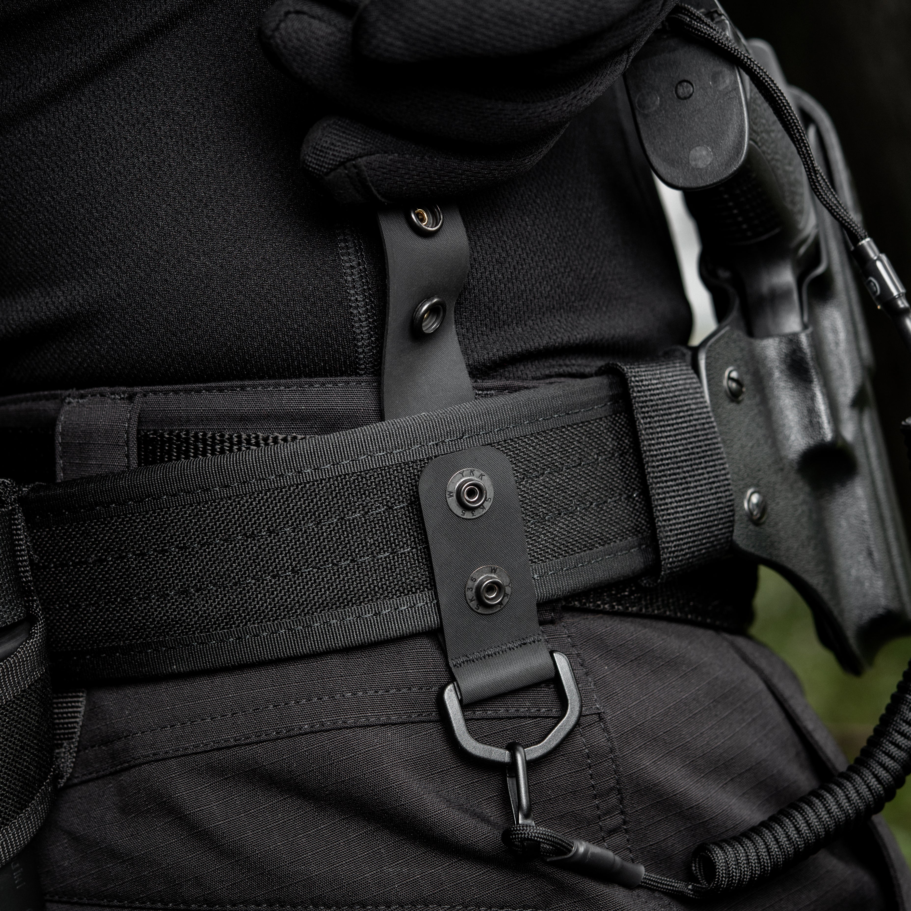 M-Tac кріплення з D-кільцем на тактичний ремінь (2 шт) Black