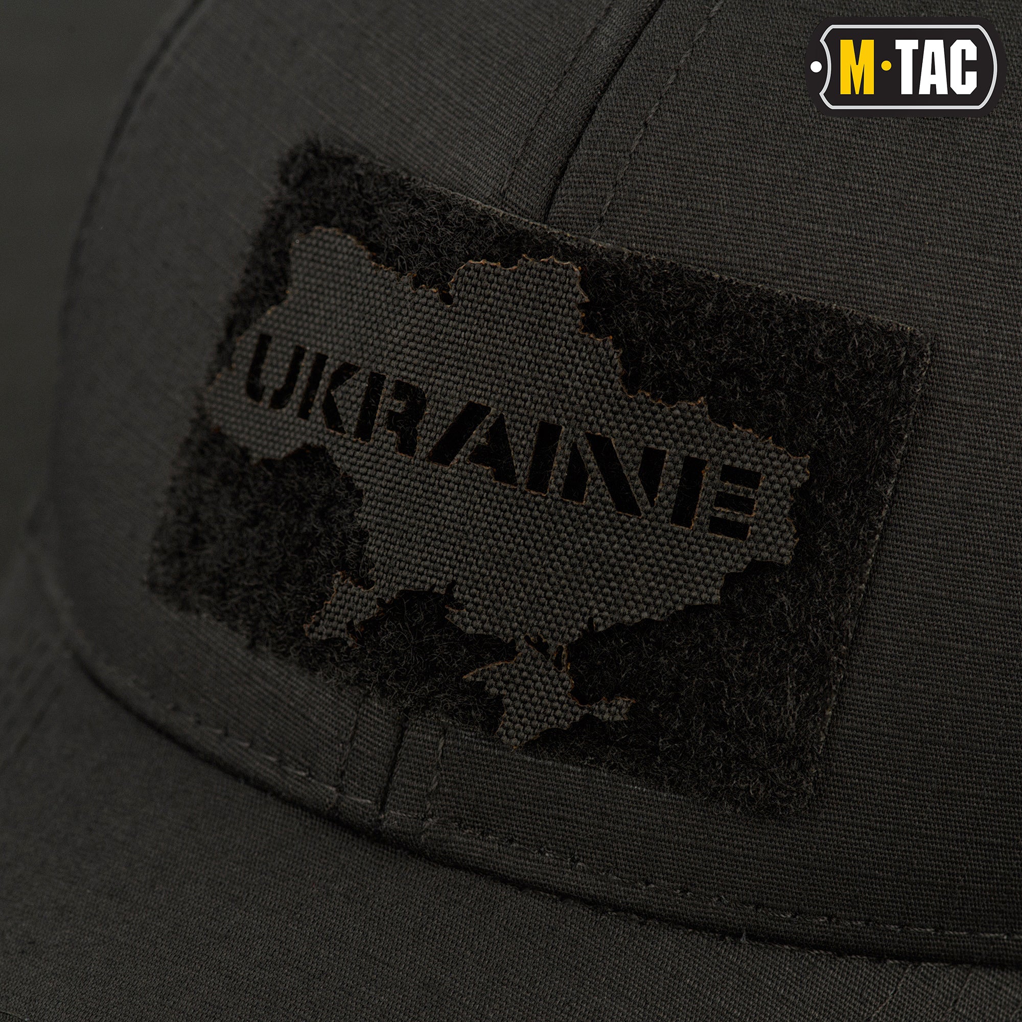 M-Tac нашивка Ukraine (контур) скрізна Laser Cut Black