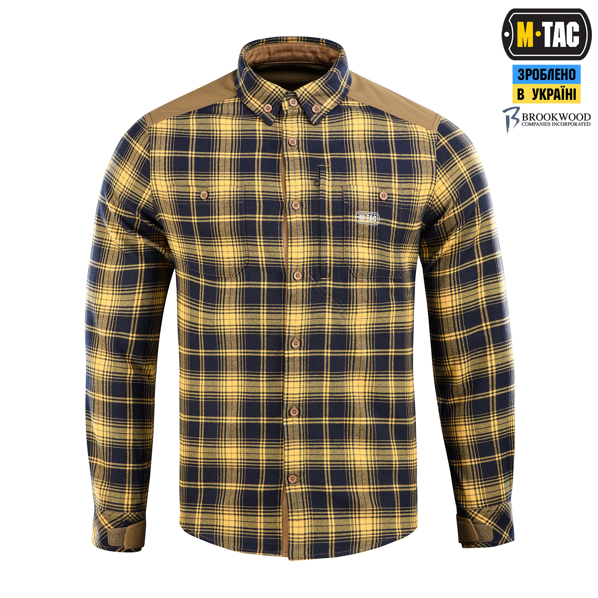 M-Tac сорочка Redneck Cotton Navy Blue/Yellow