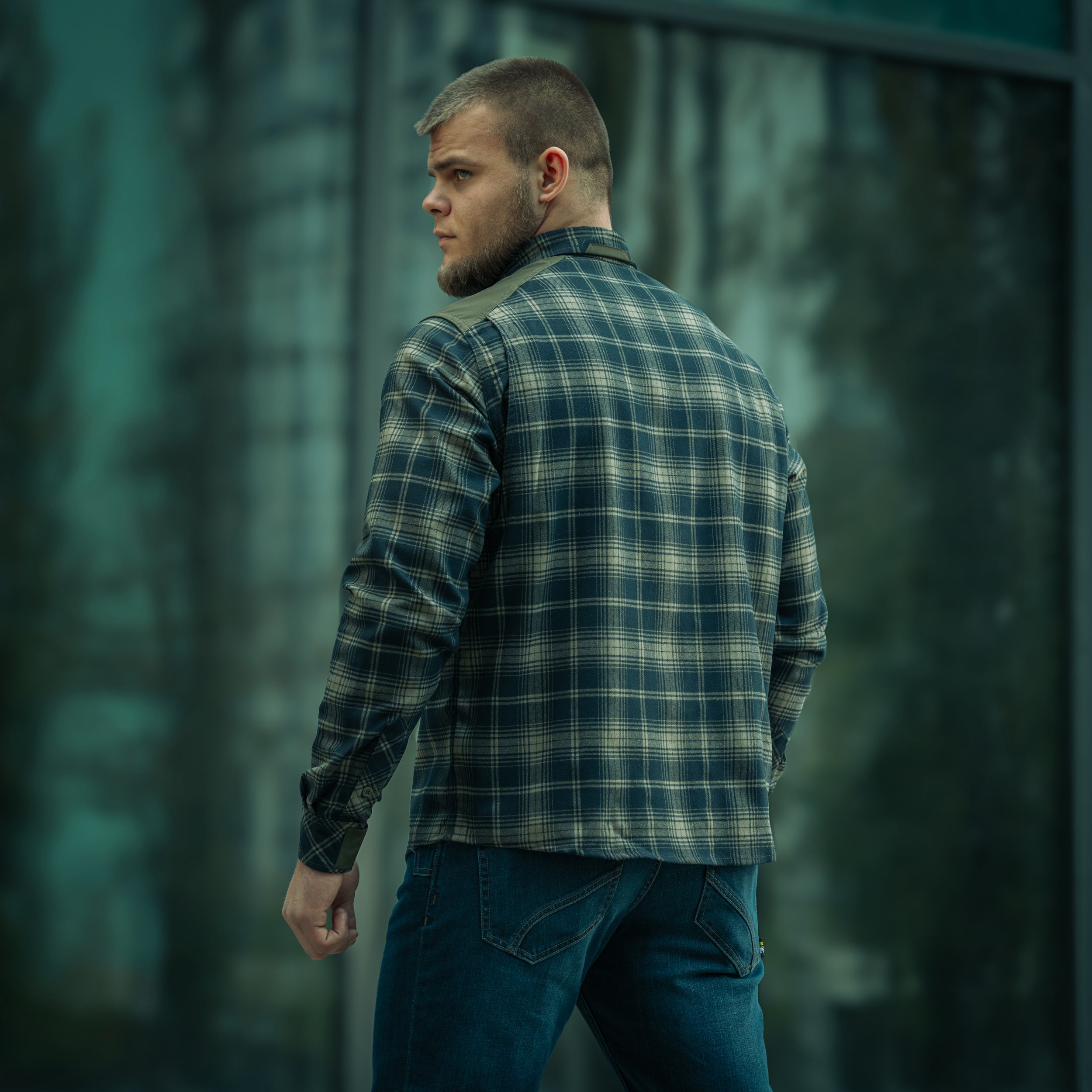 M-Tac сорочка Redneck Shirt Olive/Navy Blue