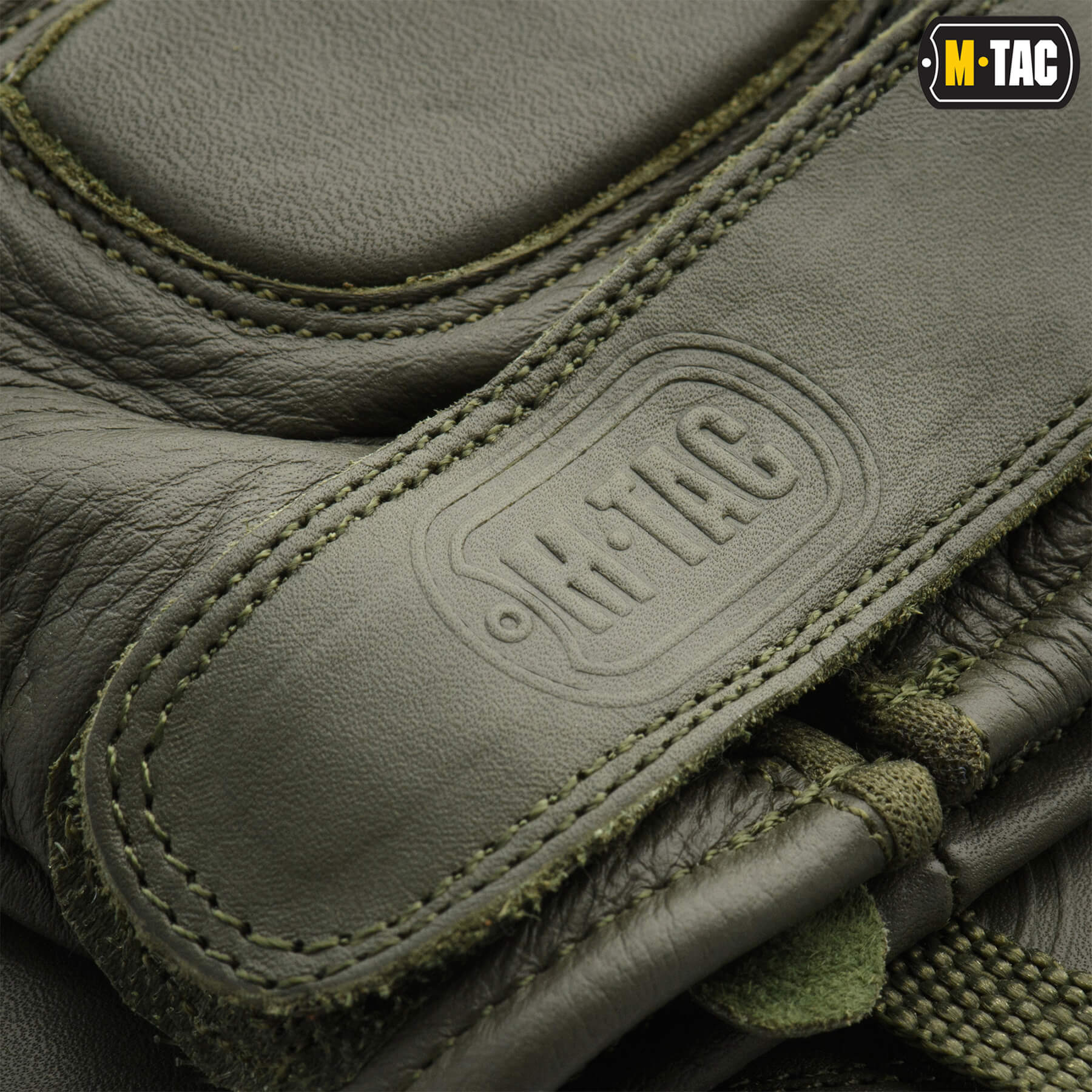 M-Tac рукавички безпалі шкіряні Assault Tactical Mk.1 Olive