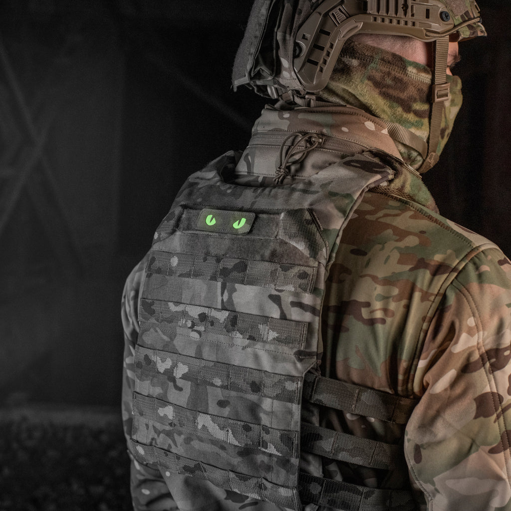 M-Tac нашивка Cat Eyes Laser Cut Multicam/світлонакопичувач