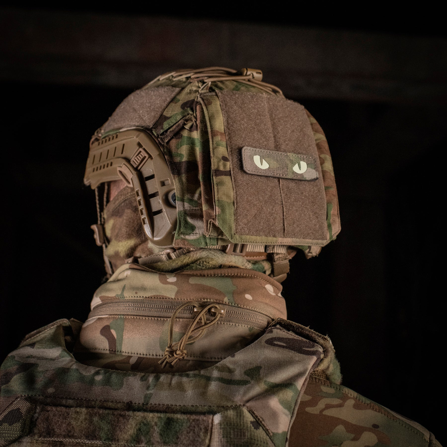 M-Tac нашивка Cat Eyes Laser Cut Multicam/світлонакопичувач