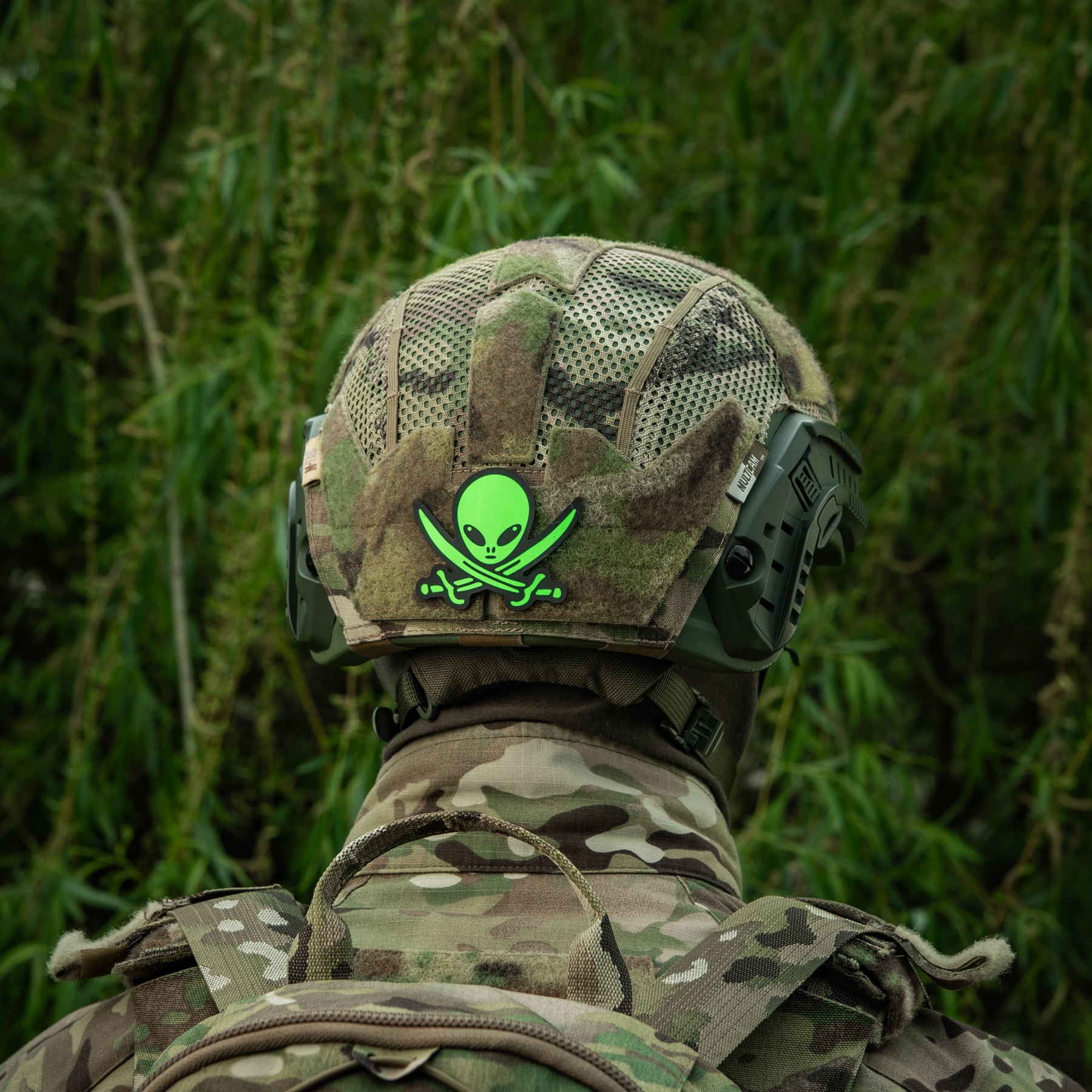 M-Tac нашивка НЛО оператор GID Black/Green