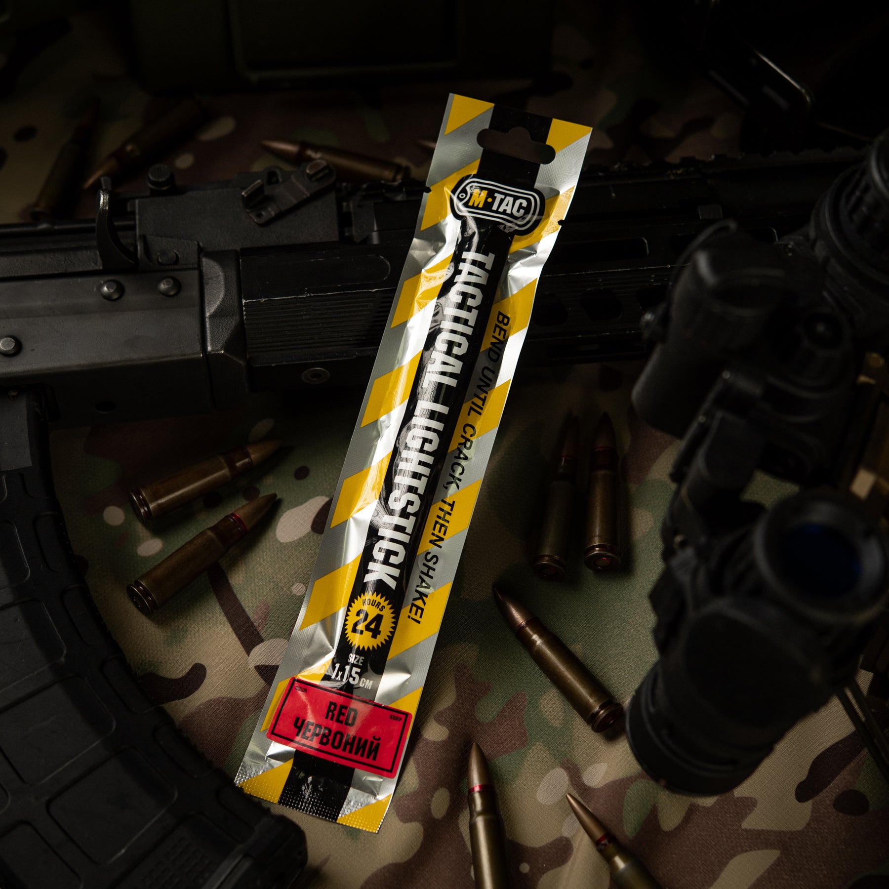 M-Tac химсвет 15 см червоний