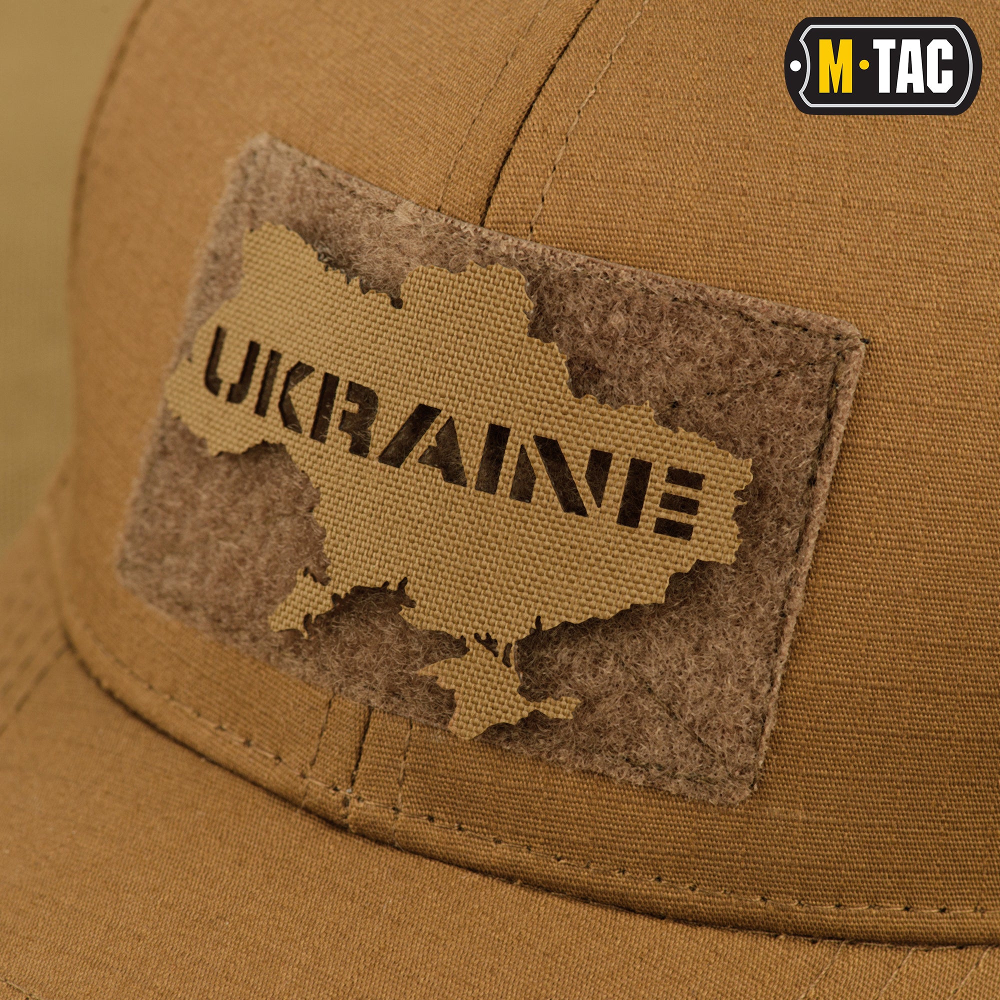 M-Tac нашивка Ukraine (контур) скрізна Laser Cut Coyote