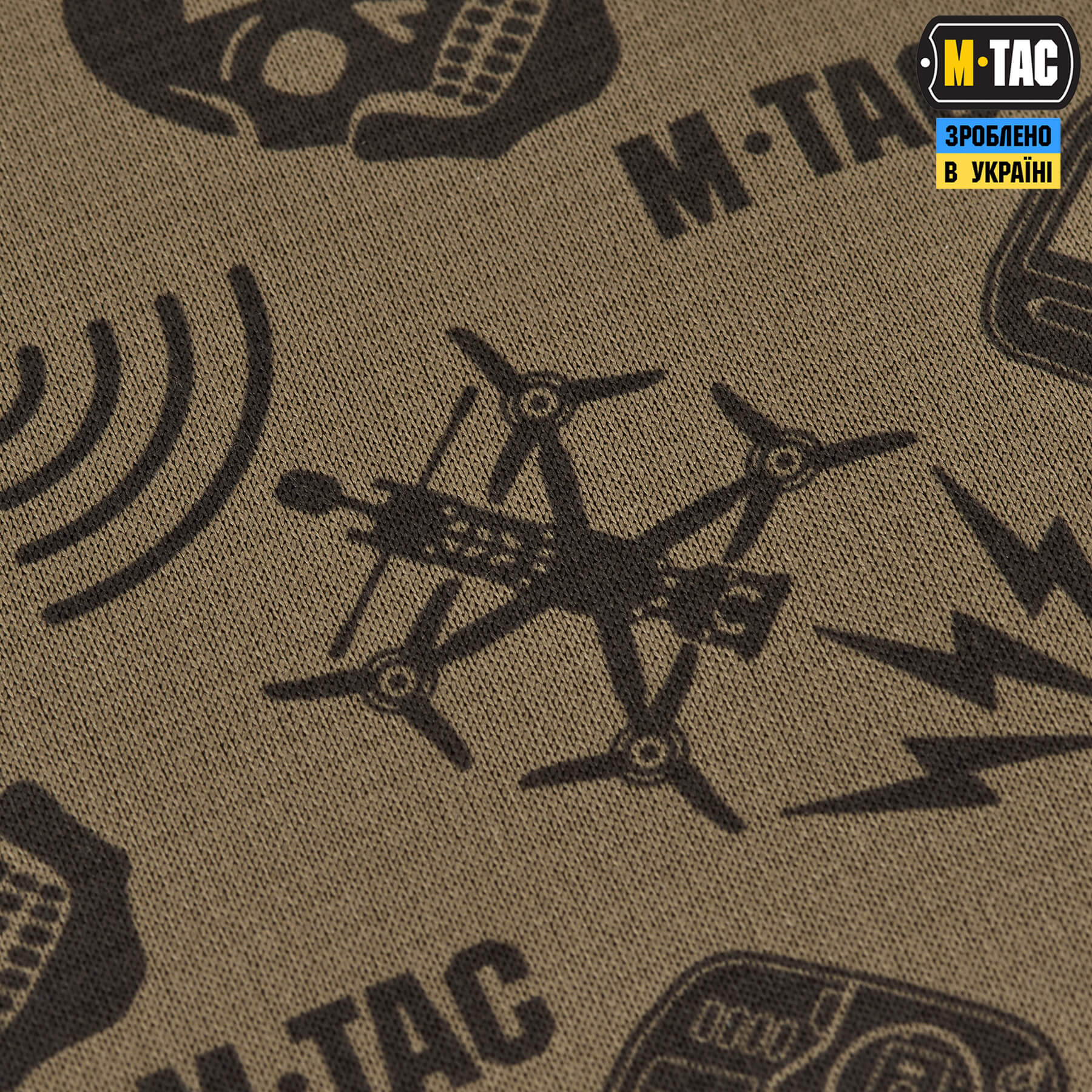 M-Tac шарф-труба мікрофліс Drone Pattern Tan