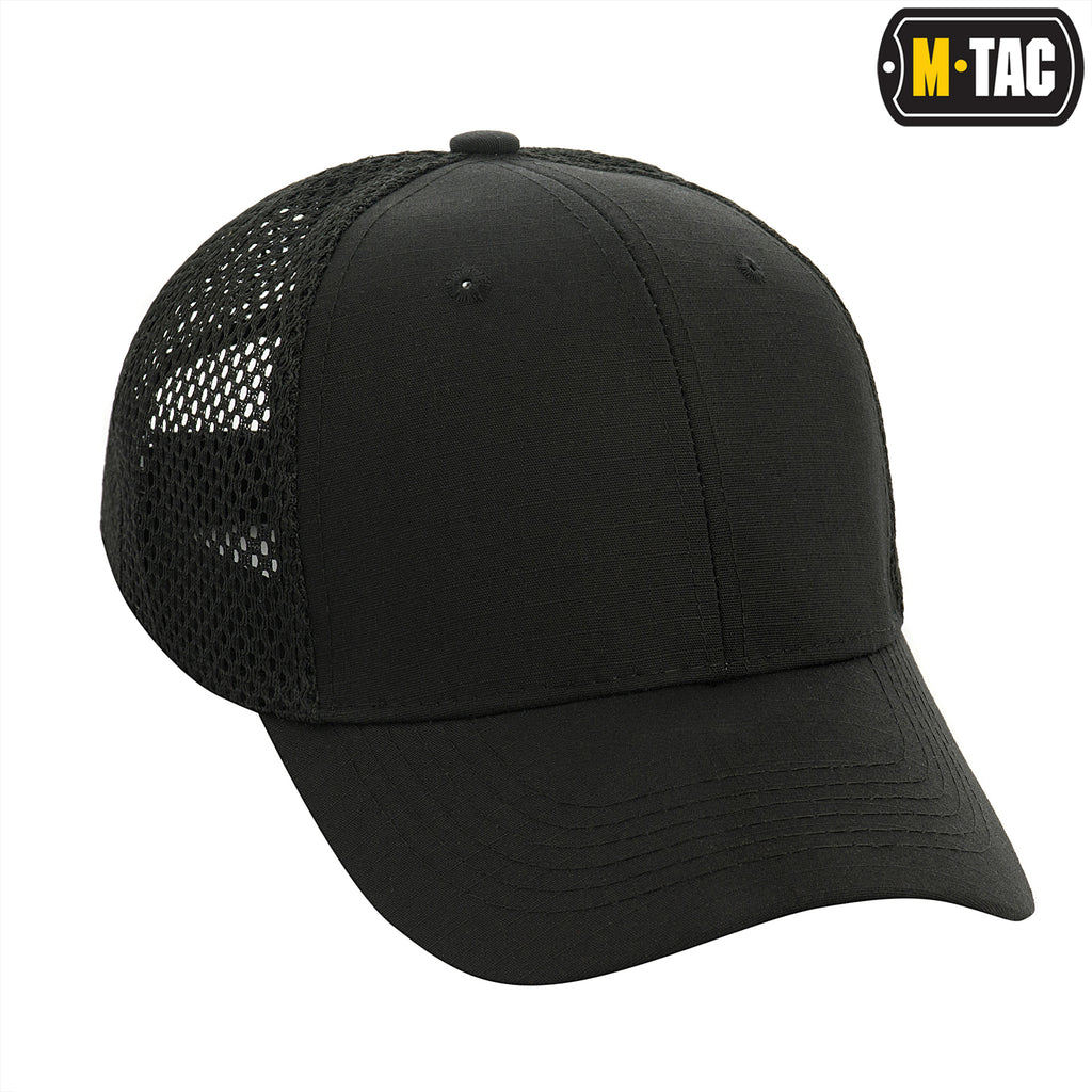 M-Tac бейсболка з сіткою Flex ріп-стоп Black