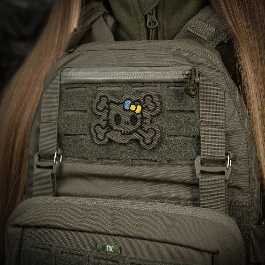 M-Tac нашивка KITTY контур (вишивка) Ranger Green