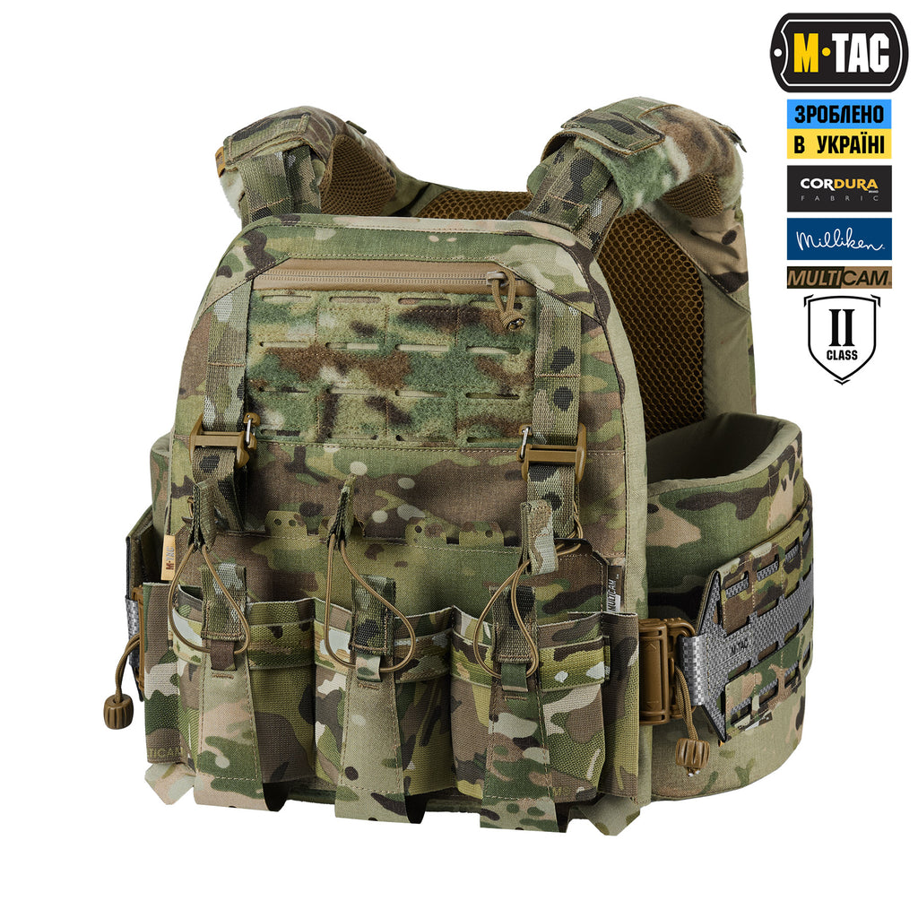 M-Tac плитоноска Cuirass Tiger Elite 2 клас захисту (розмір плити L) Multicam