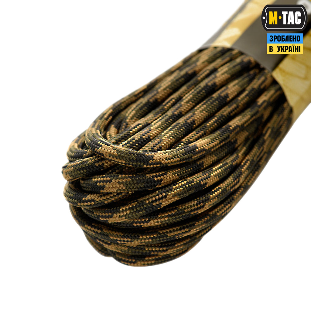 M-Tac паракорд 550 type III Woodland Marpat 15м
