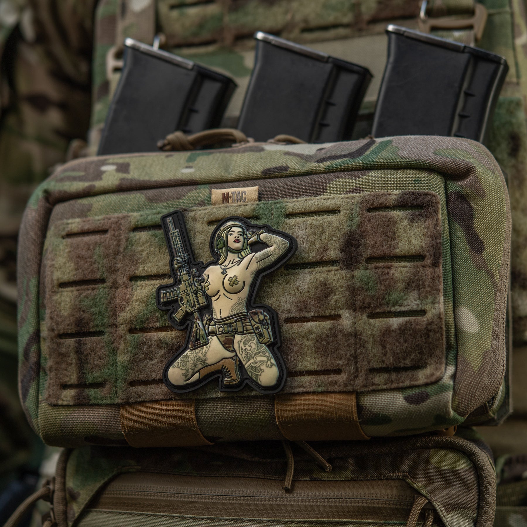 M-Tac нашивка Tactical girl Skandinavik with Mjöllnir PVC MC