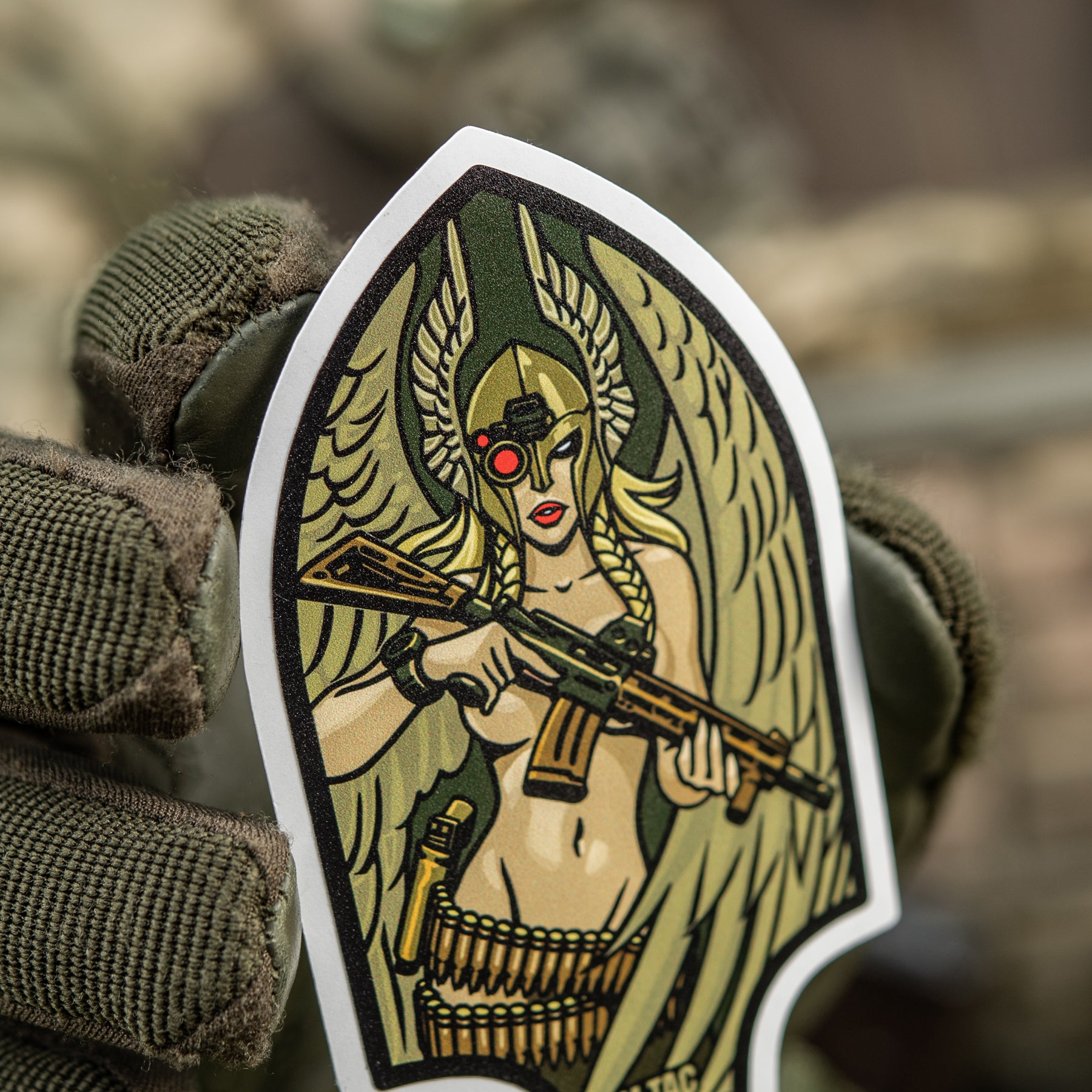 M-Tac наклейка Valkyrie Ranger Green