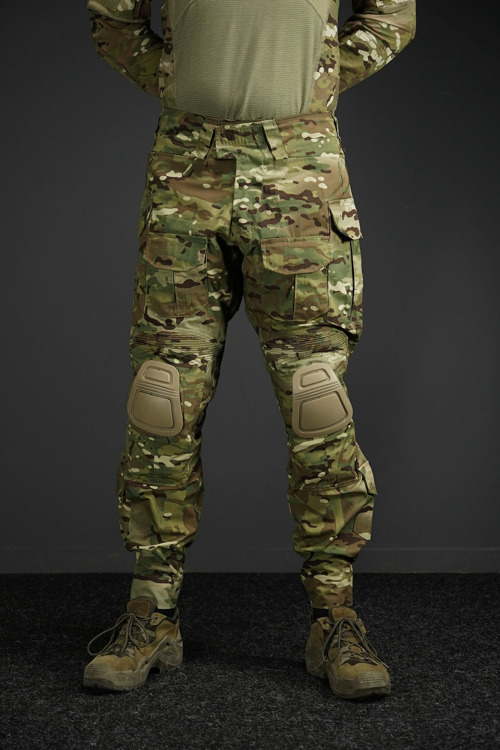 Штани з наколінниками Kalista Military Full-Pro ріп-стоп мультикам