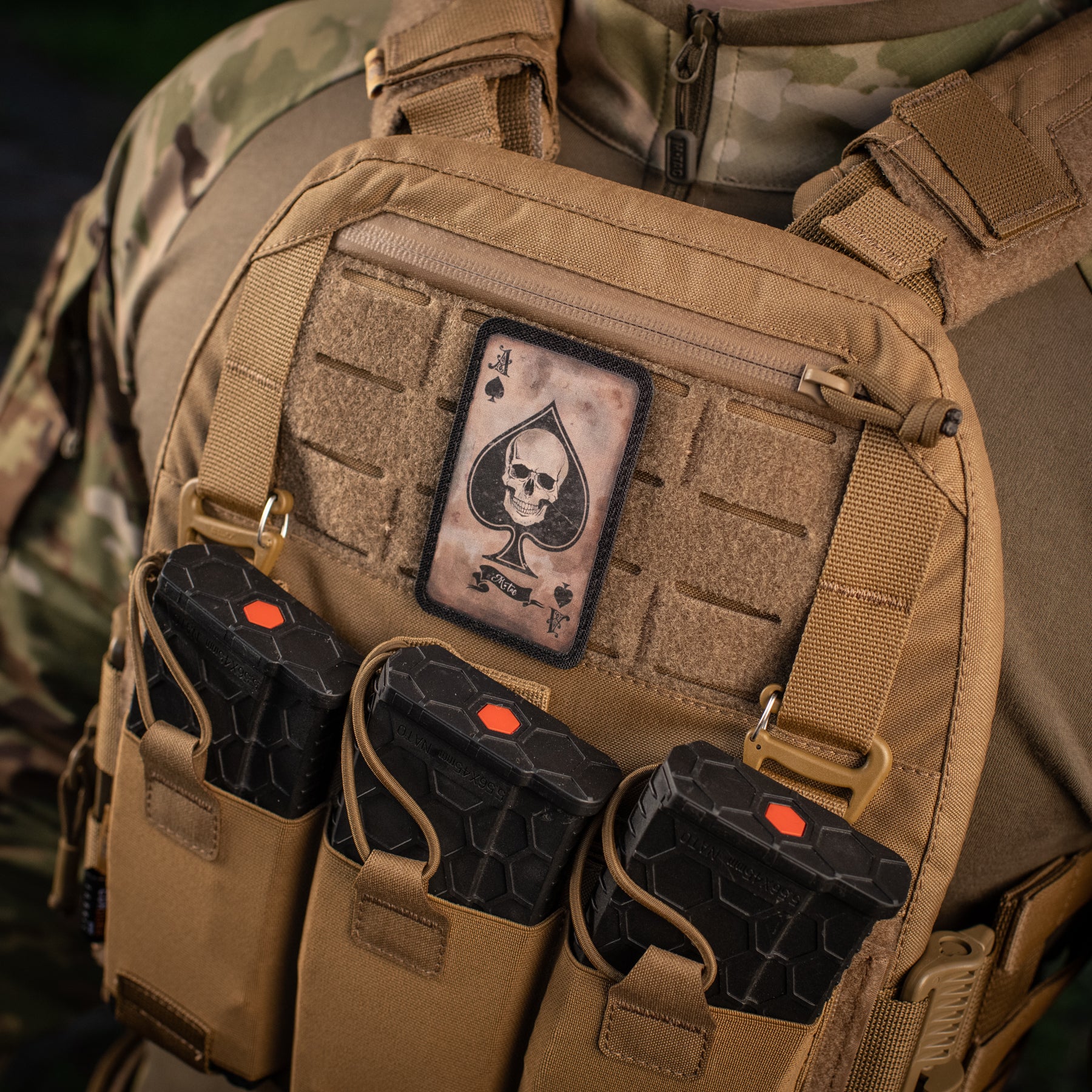 M-Tac нашивка Ace of Spades Coyote/Black