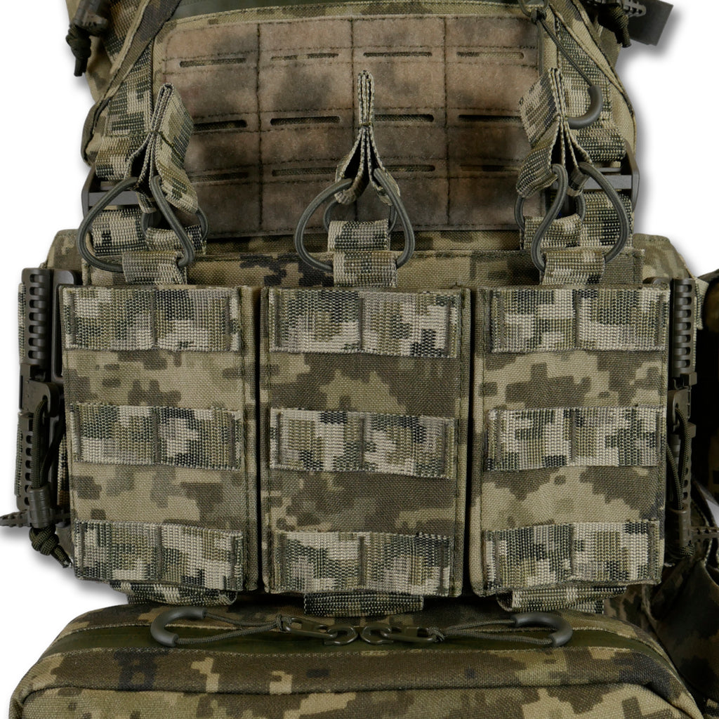Комплект плитоноска Kiborg GU Gen.2 + 6 підсумків Піксель