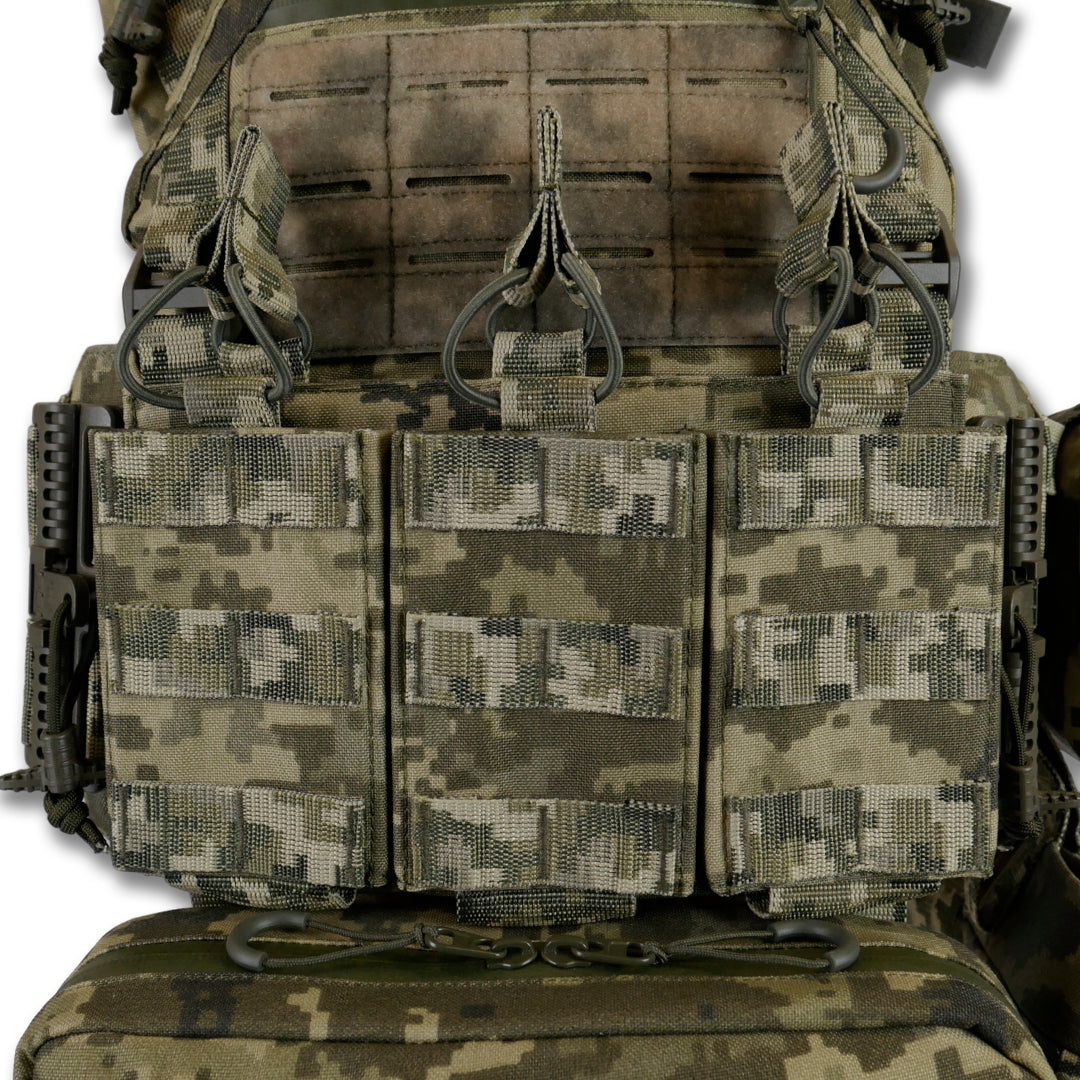Комплект плитоноска Kiborg GU Gen.2 + 6 підсумків Піксель