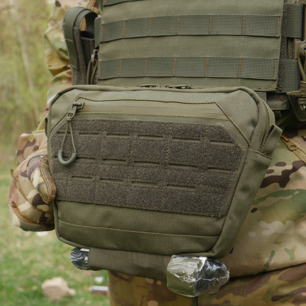 Сумка-напашник XL з балістичним пакетом 1 клас захисту Kiborg GU Сordura Khaki