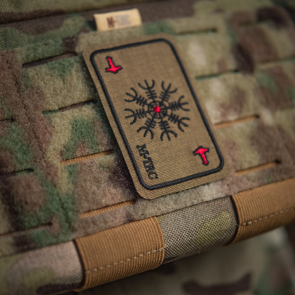 M-Tac нашивка карта Компас Вікінгів (вишивка) Coyote
