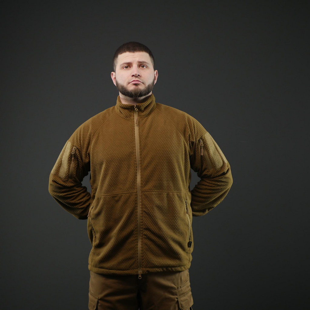 Вітрозахисна флісова кофта Militex mod. 6 — Койот