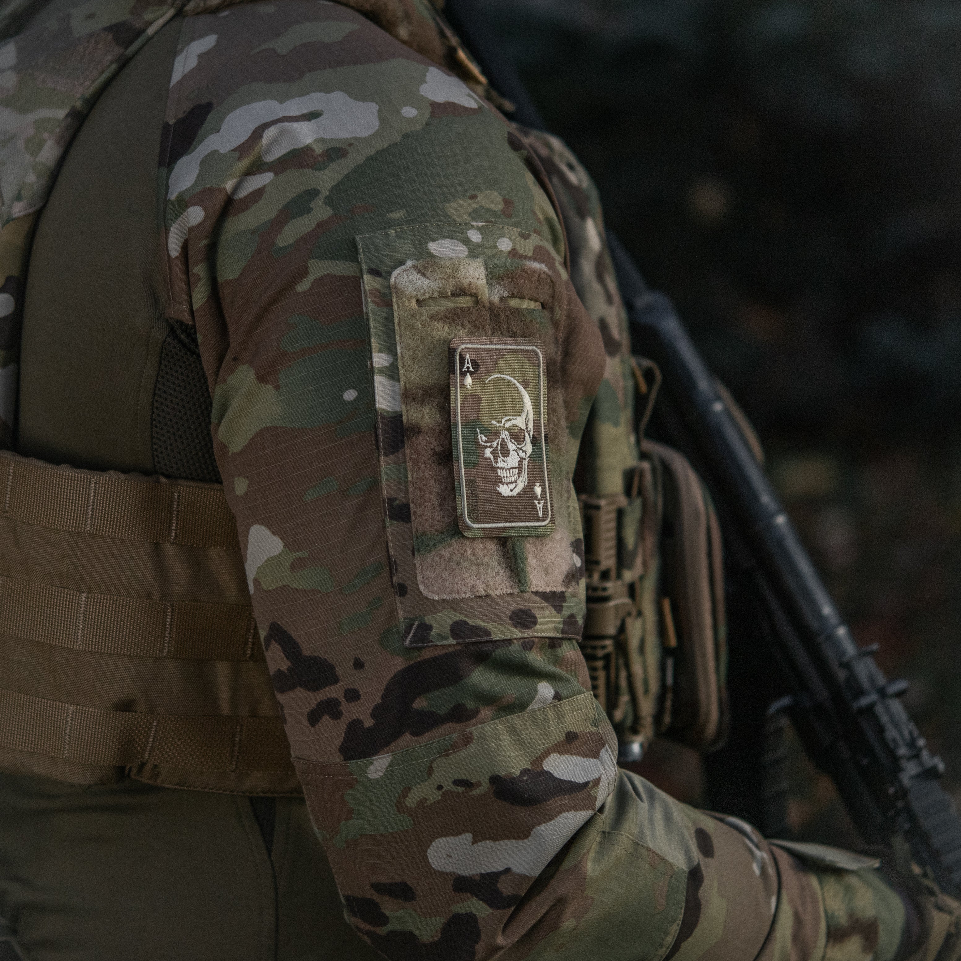 M-Tac нашивка Face of war (вишивка) Multicam