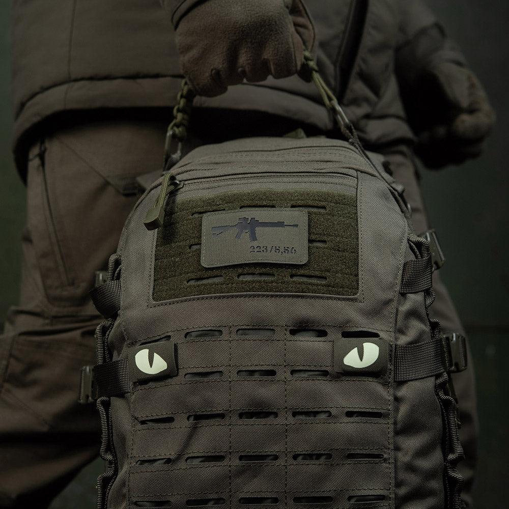 M-Tac нашивка AR-15 223/5,56 Laser Cut Ranger Green/Black