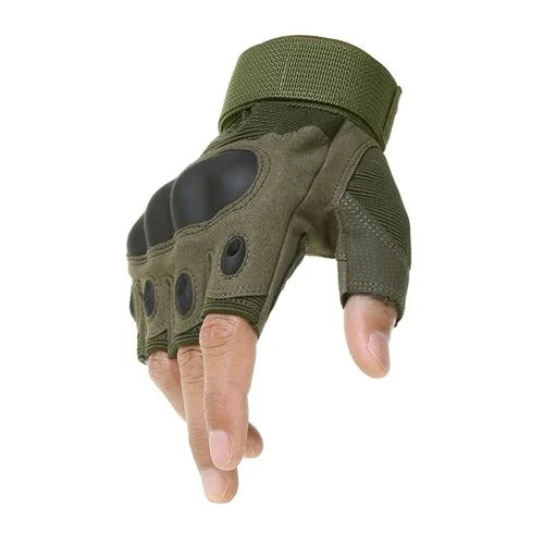 Рукавиці олива безпалі з накладками Outdoor Tactics