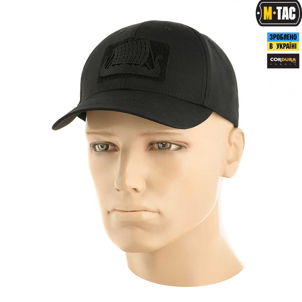 M-Tac нашивка Драккар скрізна Laser Cut Black
