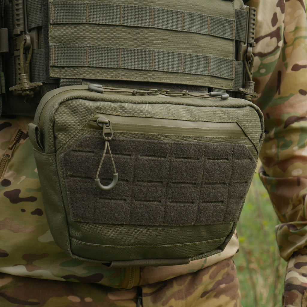 Сумка-напашник XL з балістичним пакетом 1 клас захисту Kiborg GU Сordura Khaki