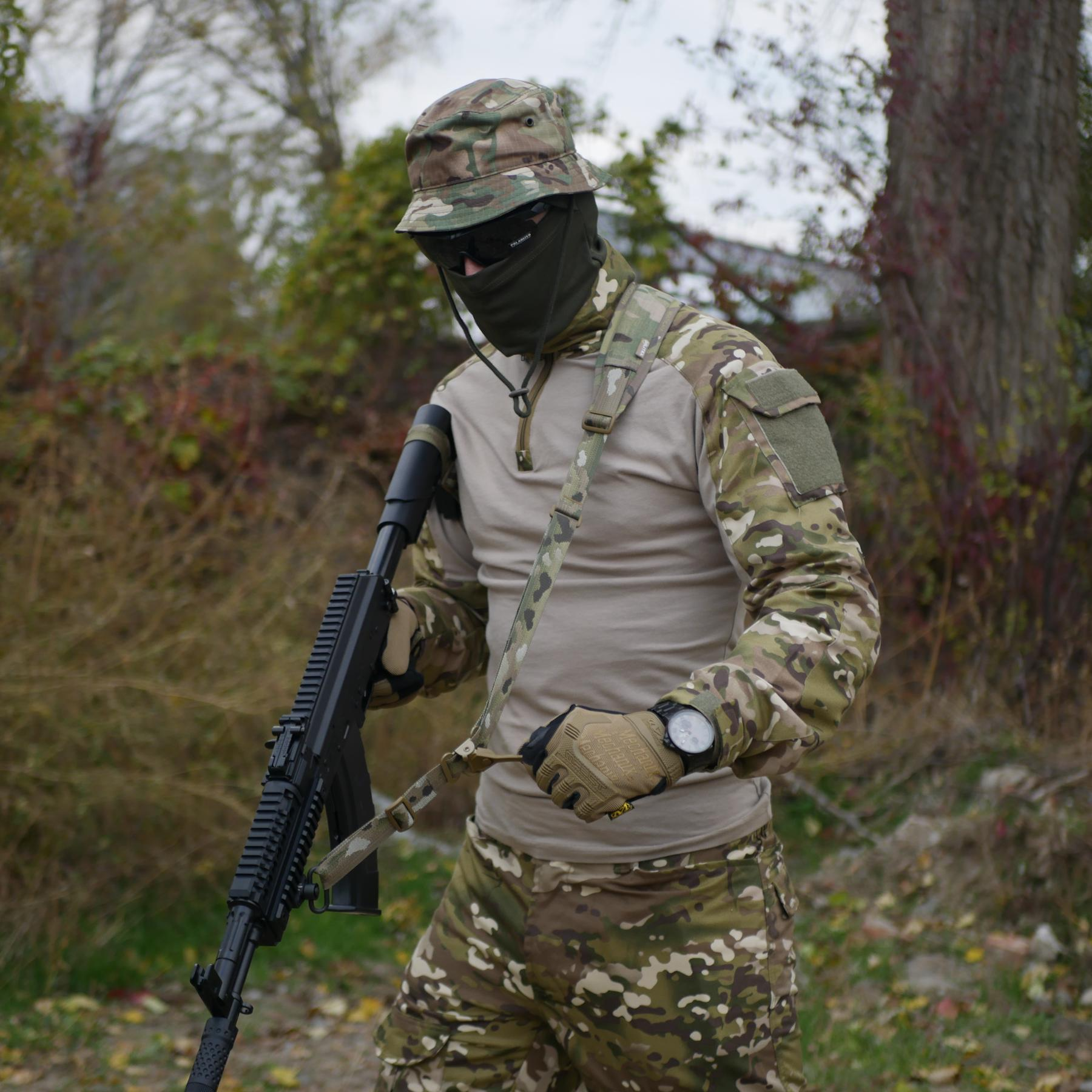 Двоточковий збройовий ремінь з QD антабками M-lok та швидким регулюванням Multicam USA