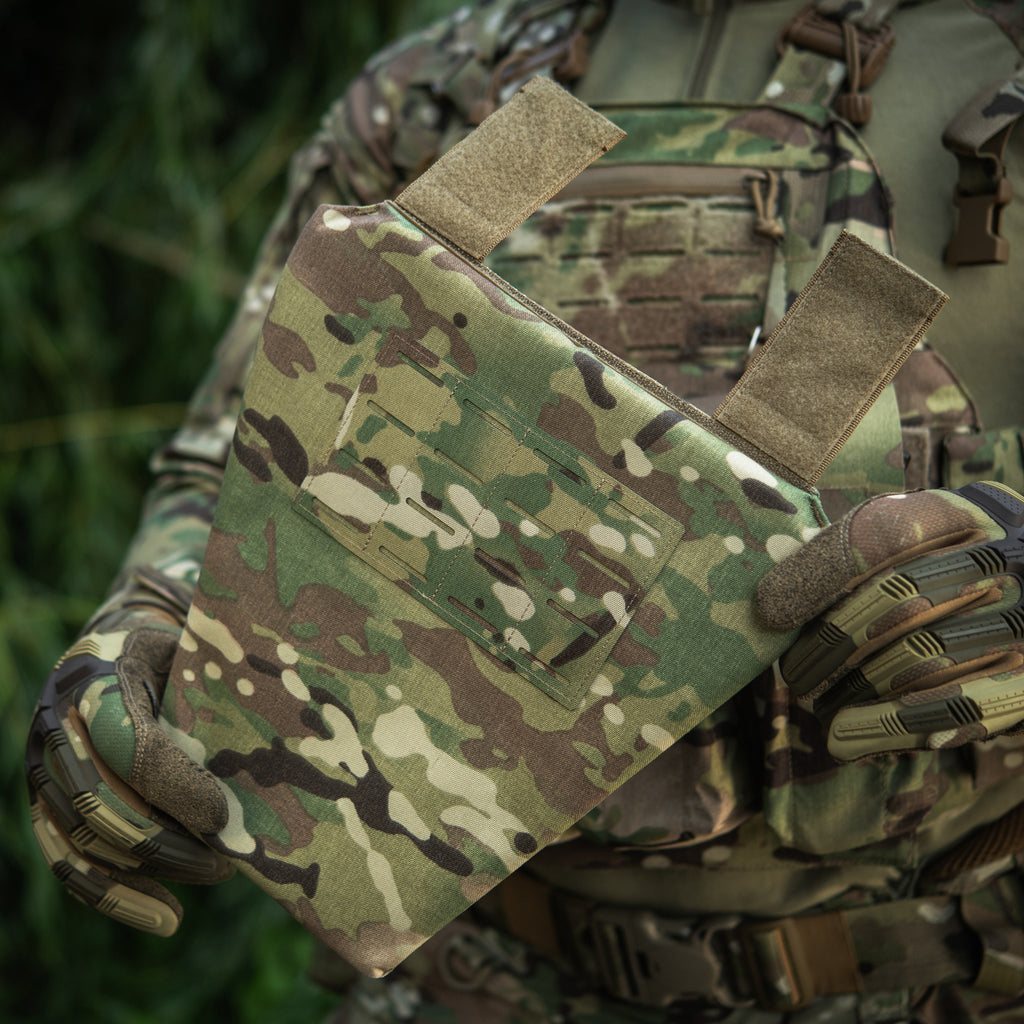 M-Tac фартух протиуламковий з балістичним пакетом 1 клас (BRONYX) Laser Cut Multicam