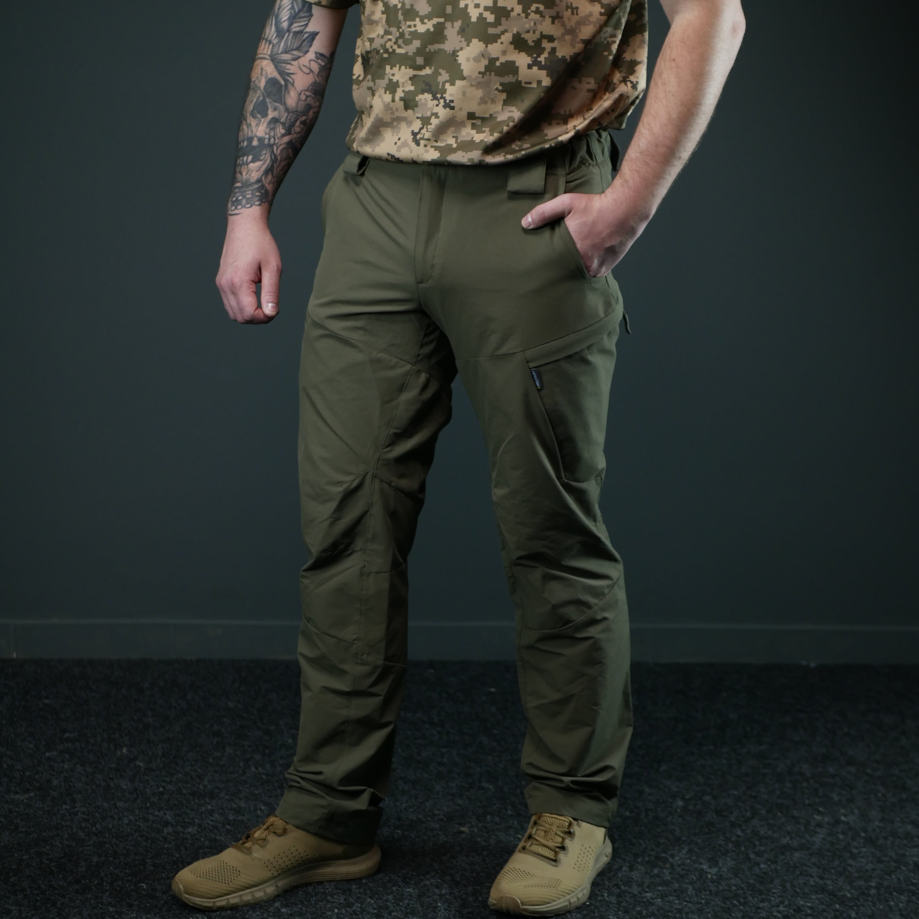 Тактичні літні штани GECON BR | Nylon-Stretch | Колір олива
