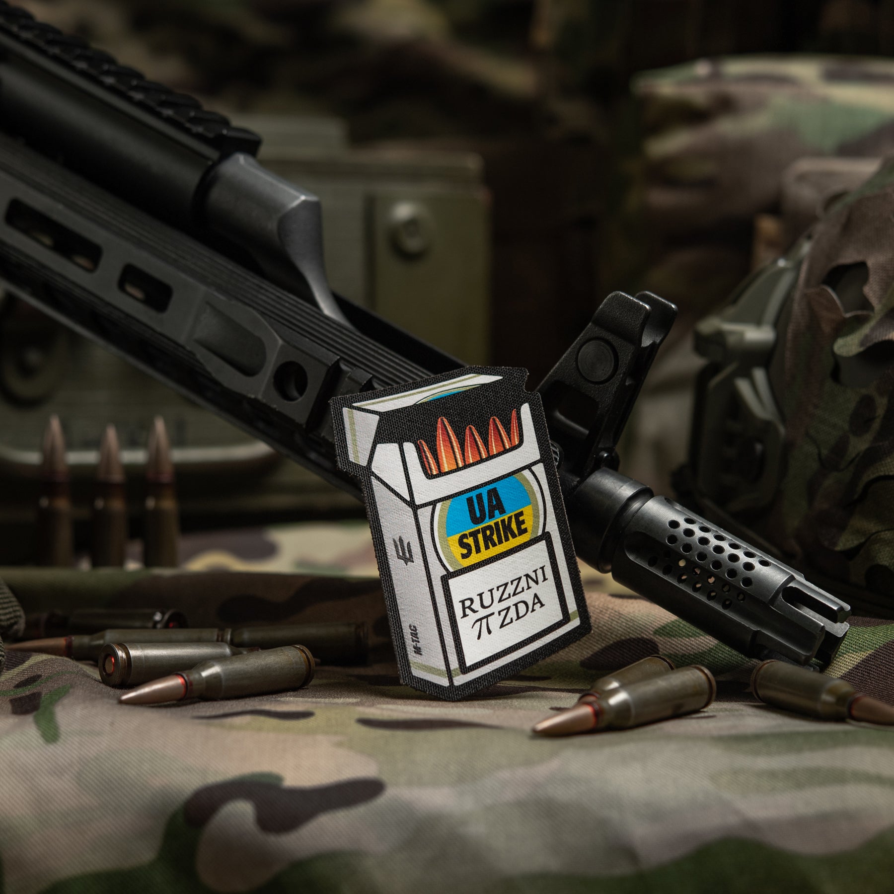 M-Tac нашивка UA STRIKE Black
