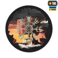 M-Tac нашивка Вегвізир/Драккар кругла (80 мм) Black/GID