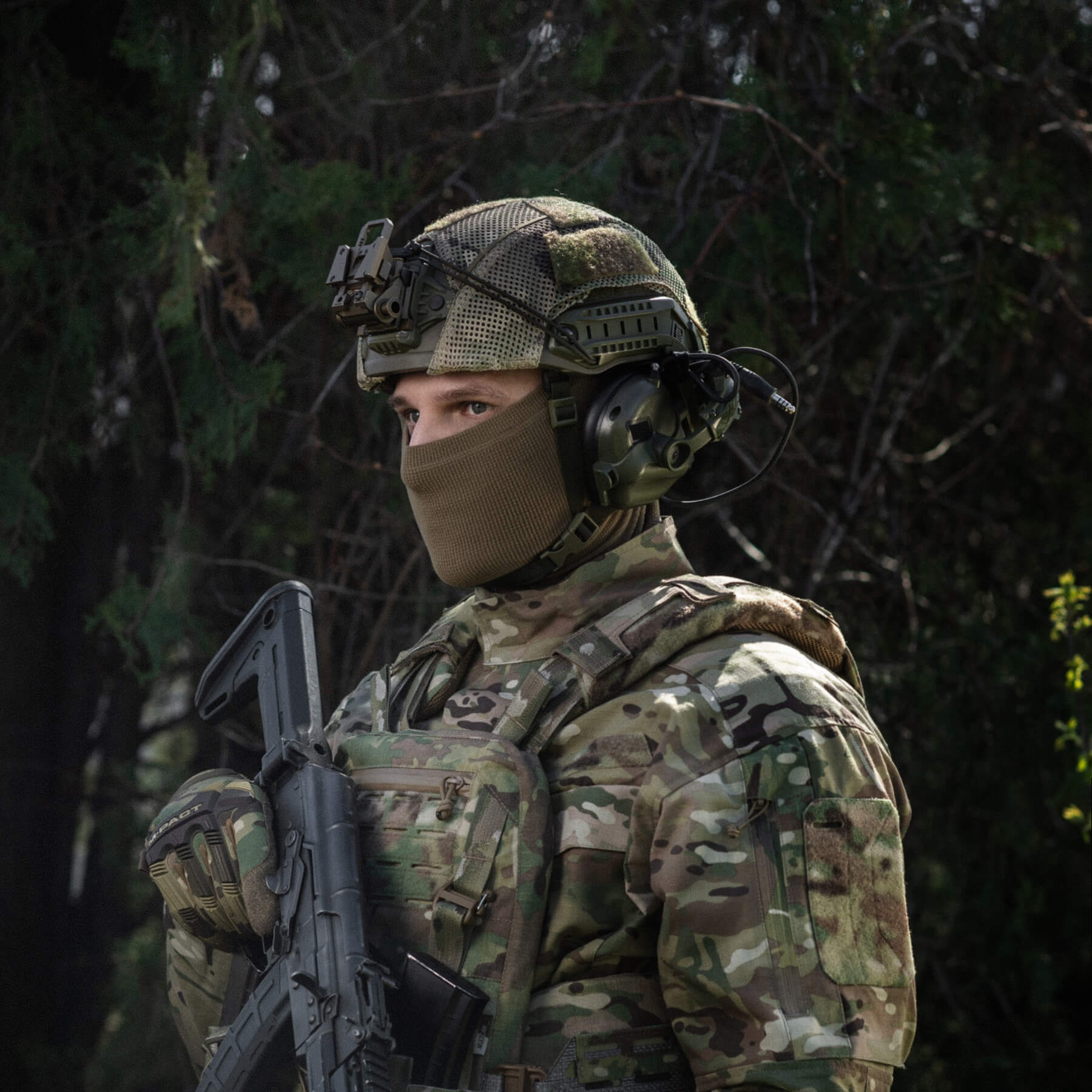 M-Tac шарф-труба мікрофліс ріп-стоп Tan