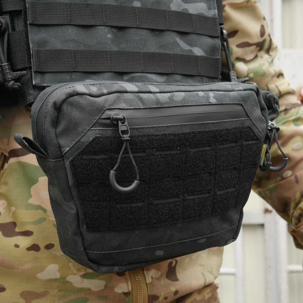 Сумка-напашник XL з балістичним пакетом 1 клас захисту Kiborg GU Сordura Dark Multicam