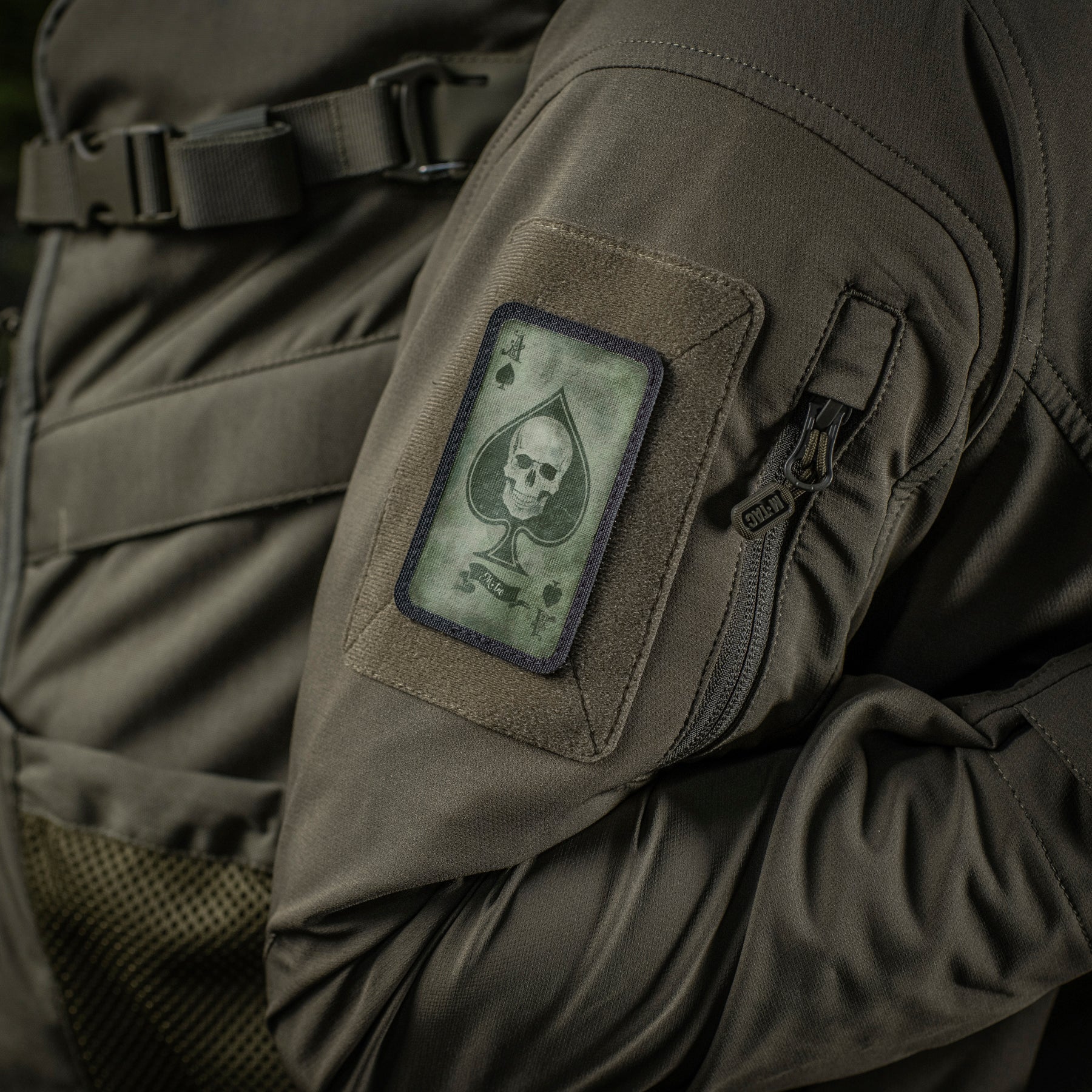 M-Tac нашивка Ace of Spades Ranger Green/Black