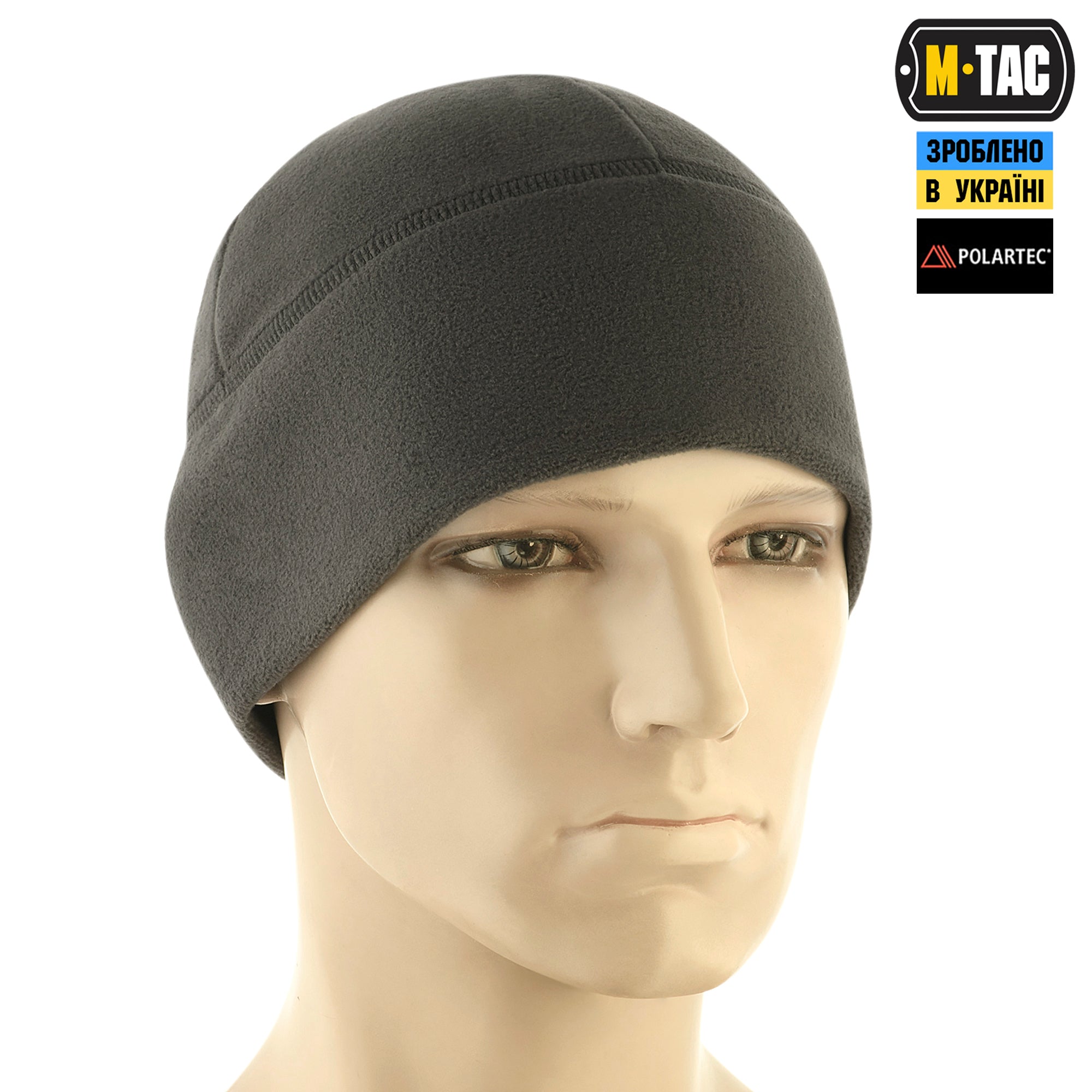 M-Tac шапка Watch Cap фліс Light Polartec Dark Grey