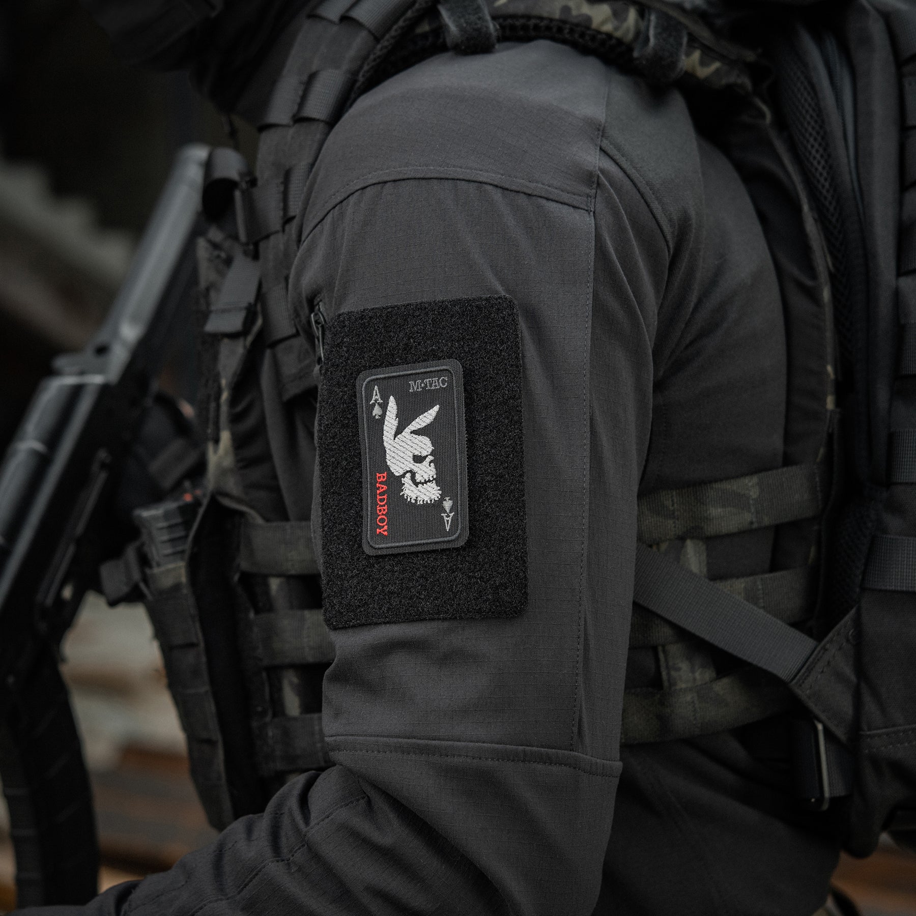M-Tac нашивка Bad Boy (вишивка) Black