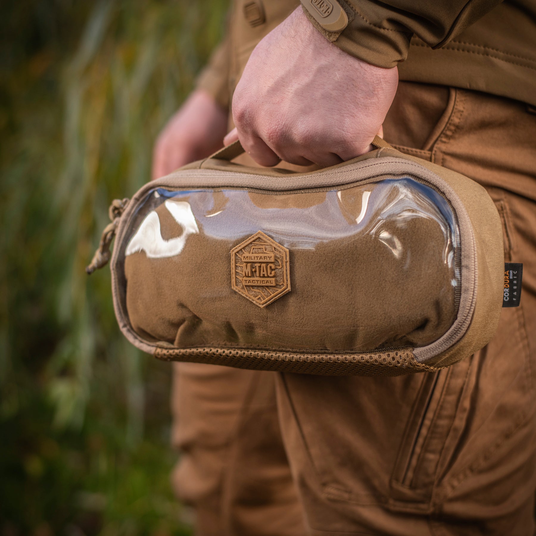 M-Tac органайзер утилітарний прозорий Elite Medium Gen.II Coyote