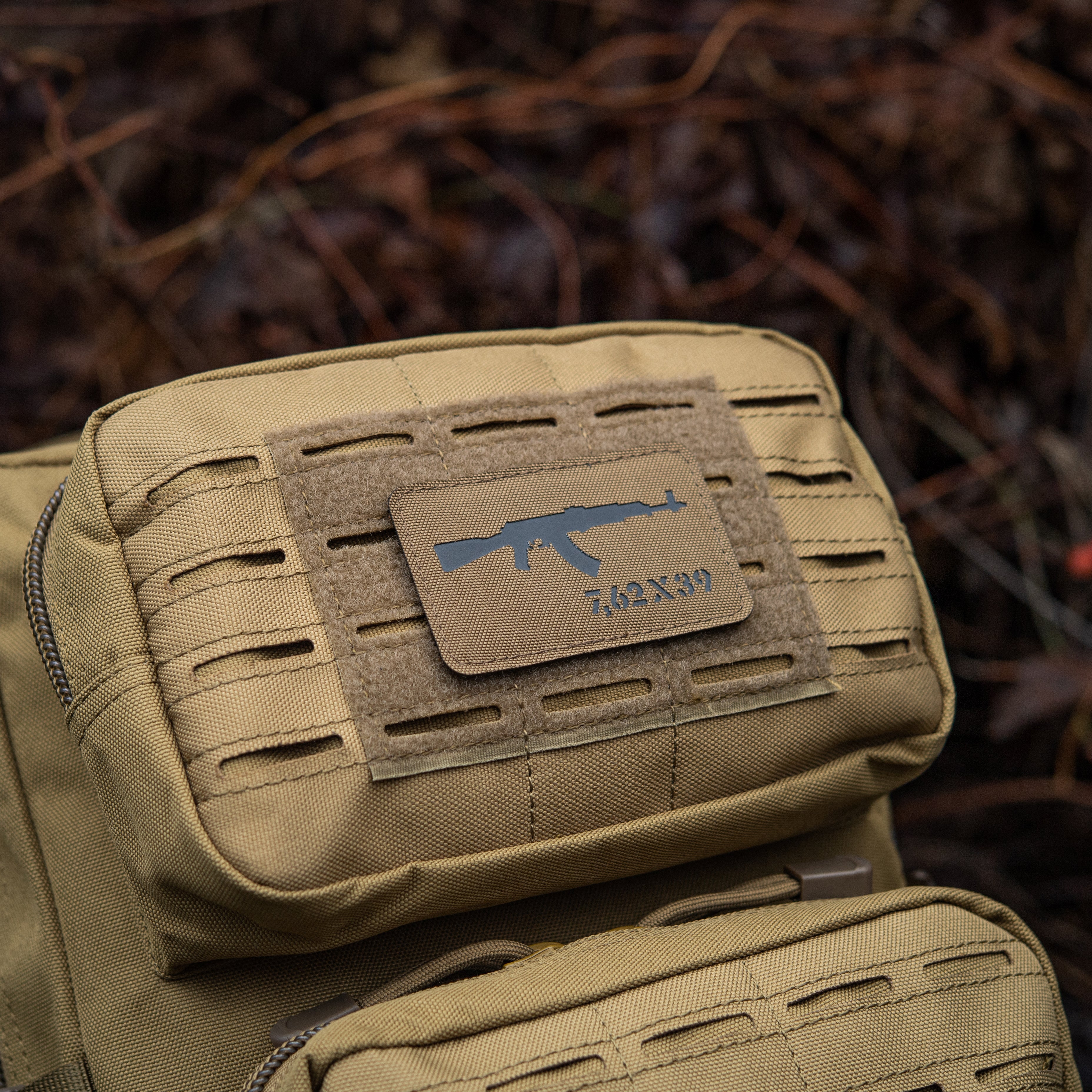 M-Tac нашивка AKM 7,62х39 Laser Cut Coyote/Black